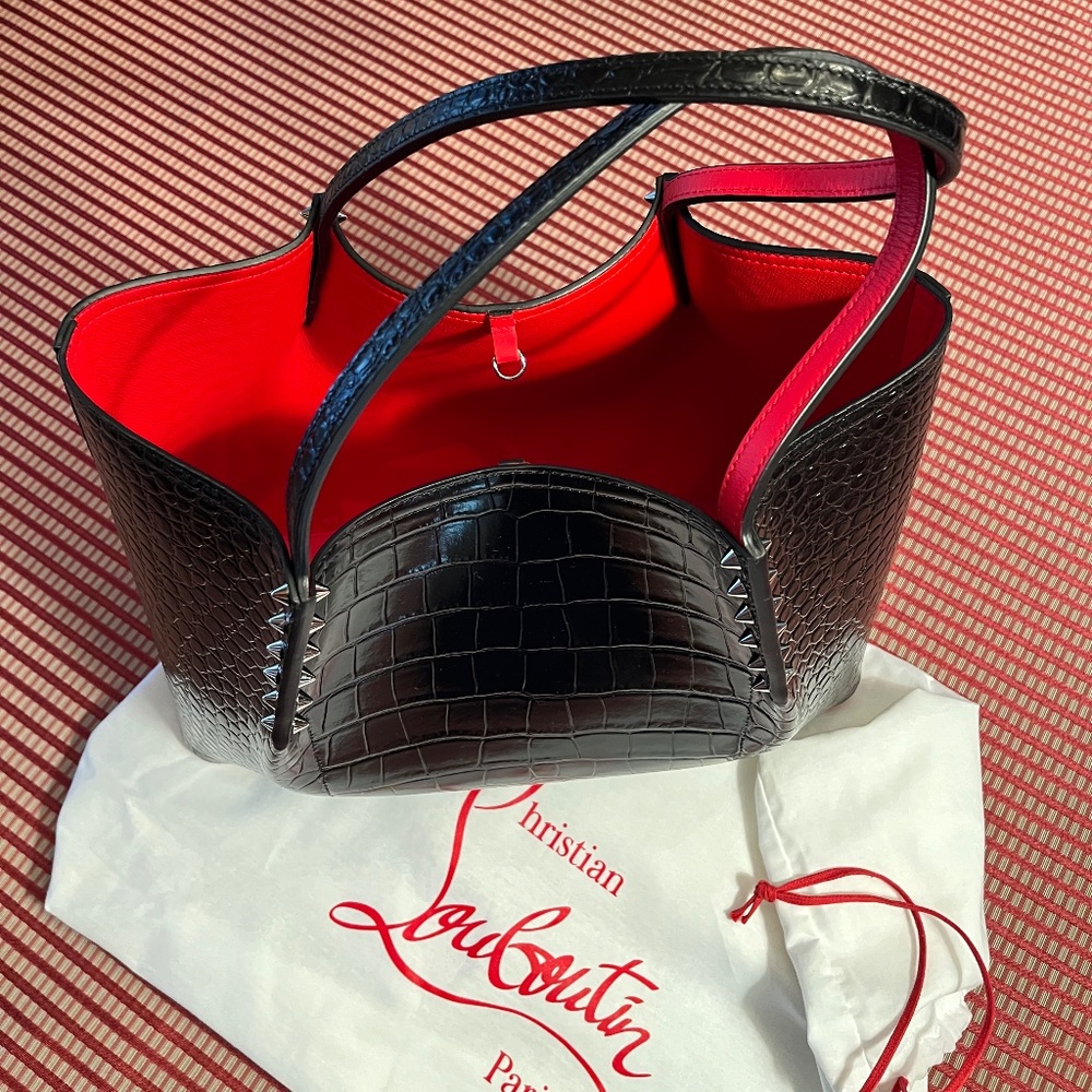 Christian Louboutin Croc Tote, Black